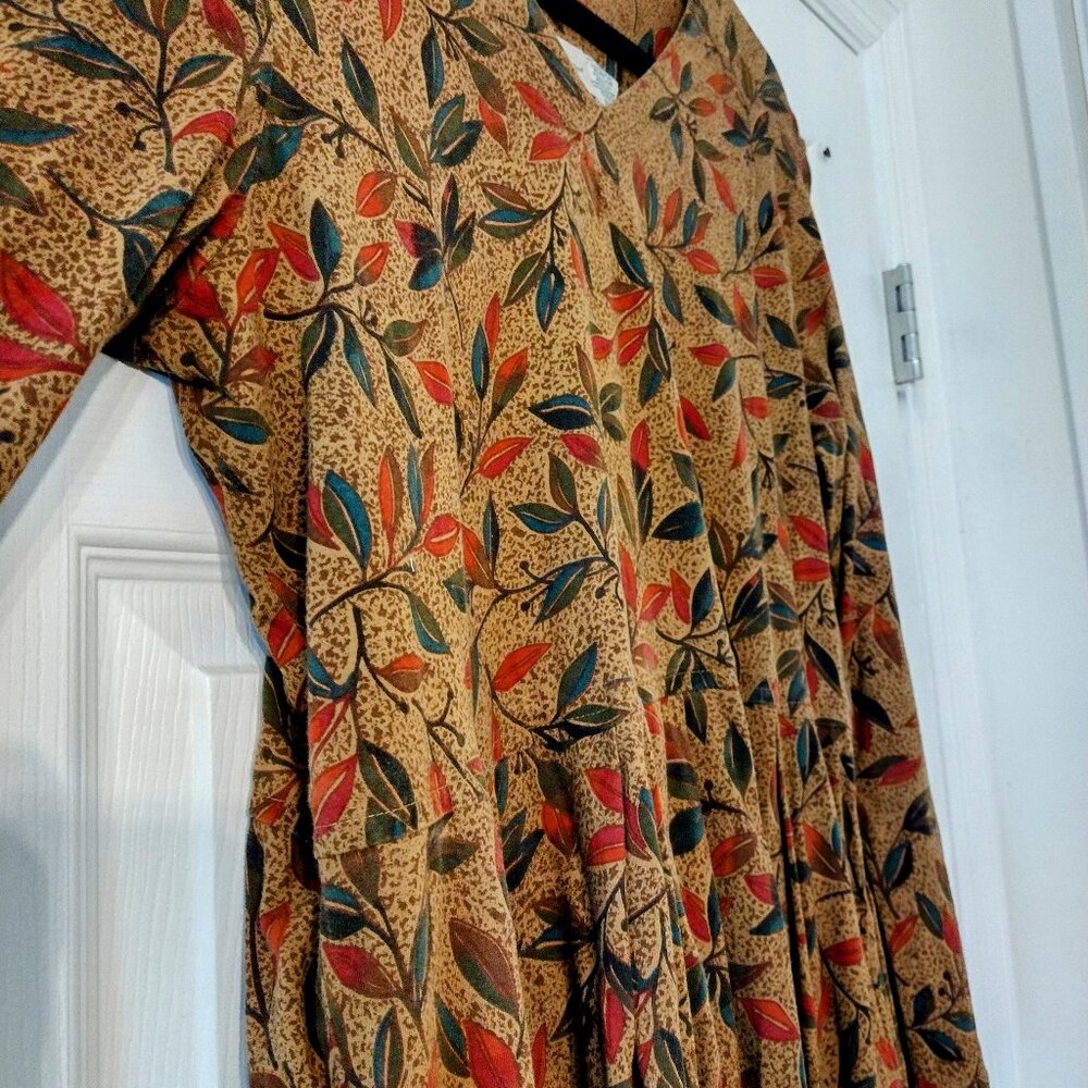 Cotton botanical print dress!